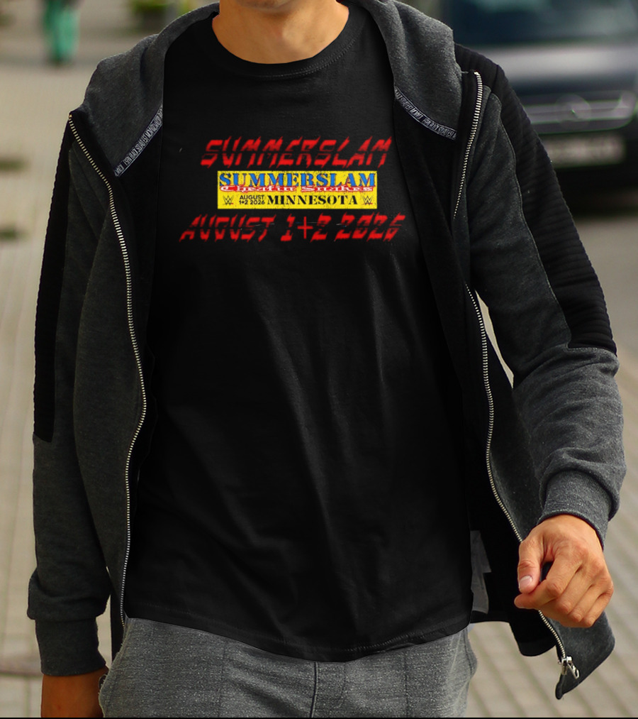 WWE SummerSlam Cattle Stakes Minnesota August 1 2 2026 T-Shirt