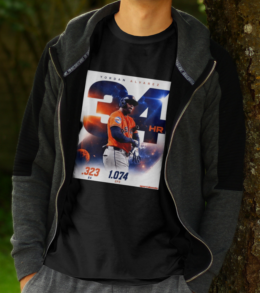 Yordan Alvarez 34 HR .323 BA 1.074 OPS Astros T-Shirt