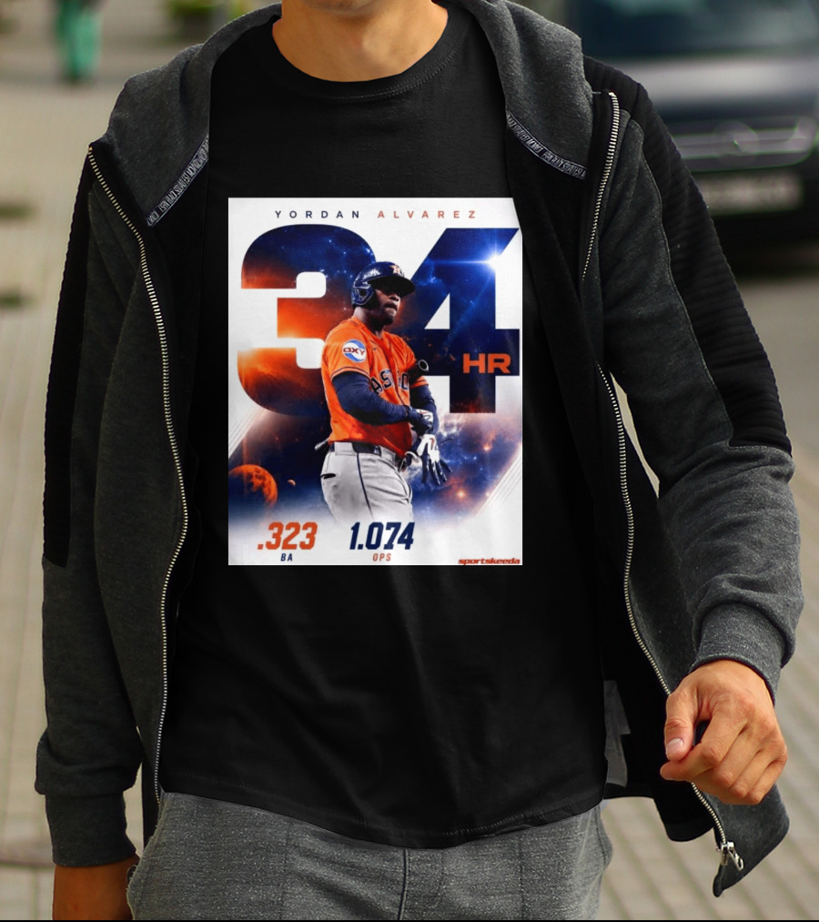 Yordan Alvarez 34 HR .323 BA 1.074 OPS Astros T-Shirt