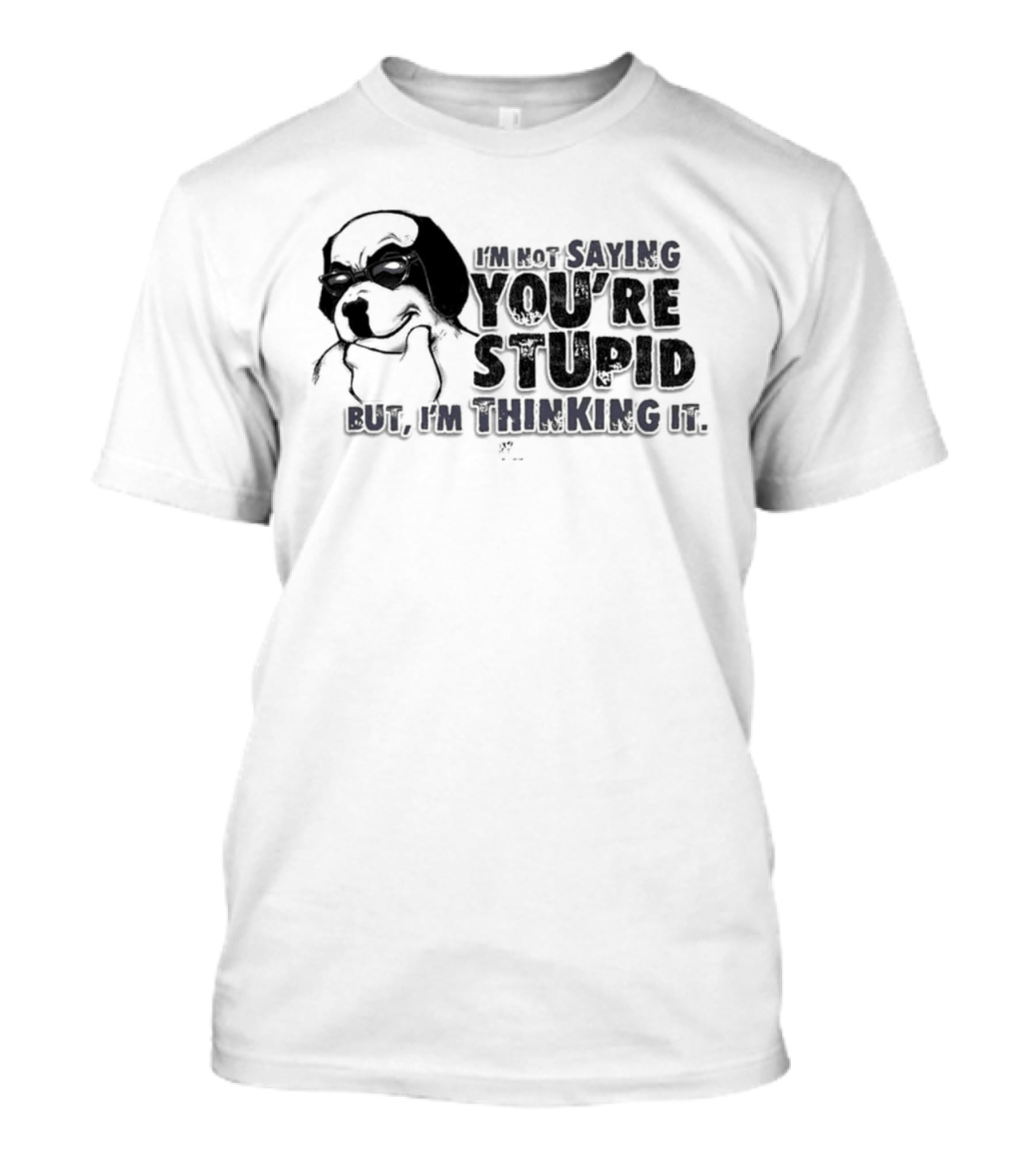 Big Dog I'm Smiling You're Stupid Thinking It Wile E Coyote Oversized T-Shirt