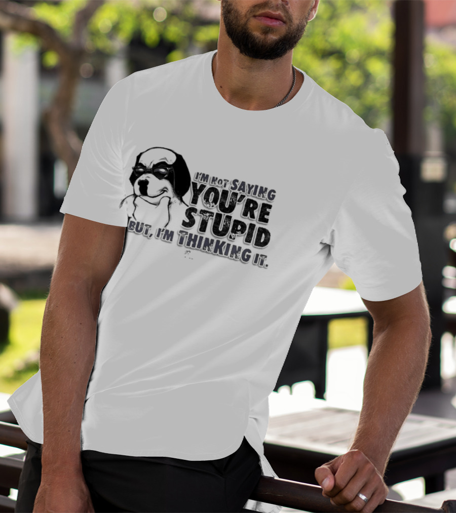 Big Dog I'm Smiling You're Stupid Thinking It Wile E Coyote Oversized T-Shirt