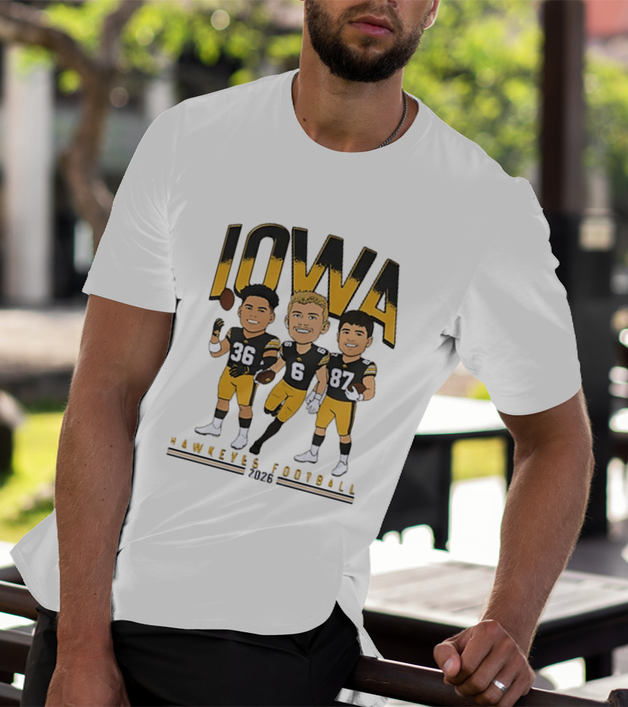 Iowa Hawkeyes Football 2026 Players 36 6 87 Team Spirit T-Shirt