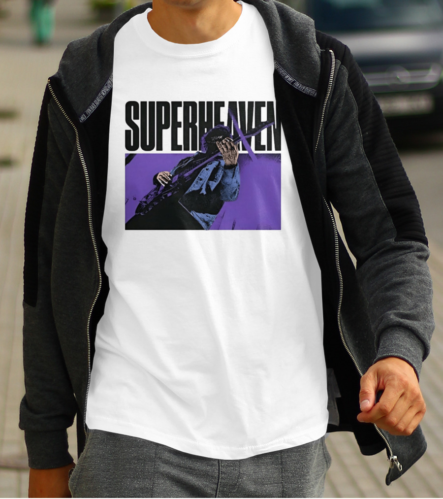 Superheaven Guitarist Performance Alternative Rock Purple Aesthetic T-Shirt