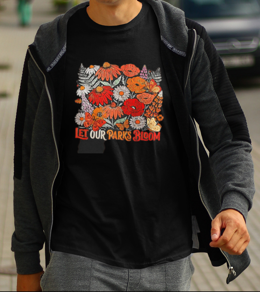 Let Our Parks Bloom Wildflower 63 National Parks T-Shirt