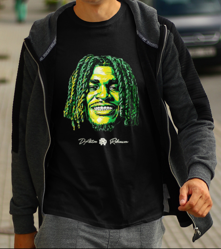 D’Antre Robinson Oregon Ducks NCAA Football Big Head T-Shirt