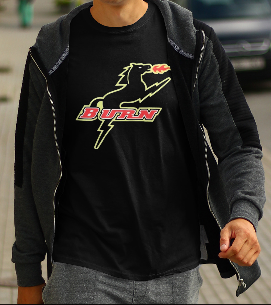 Burn Fire Breathing Horse Team T-Shirt