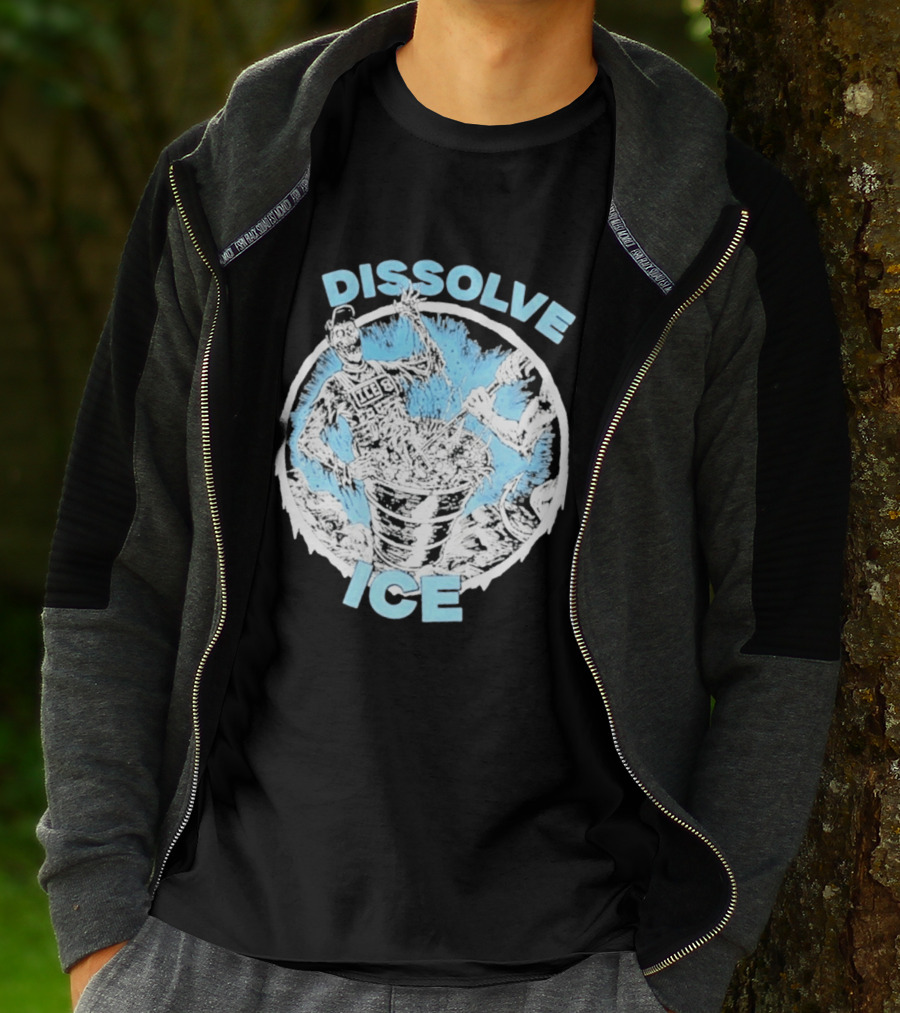 Dissolve Ice Undead Horror Bucket Stirring 2026 T-Shirt