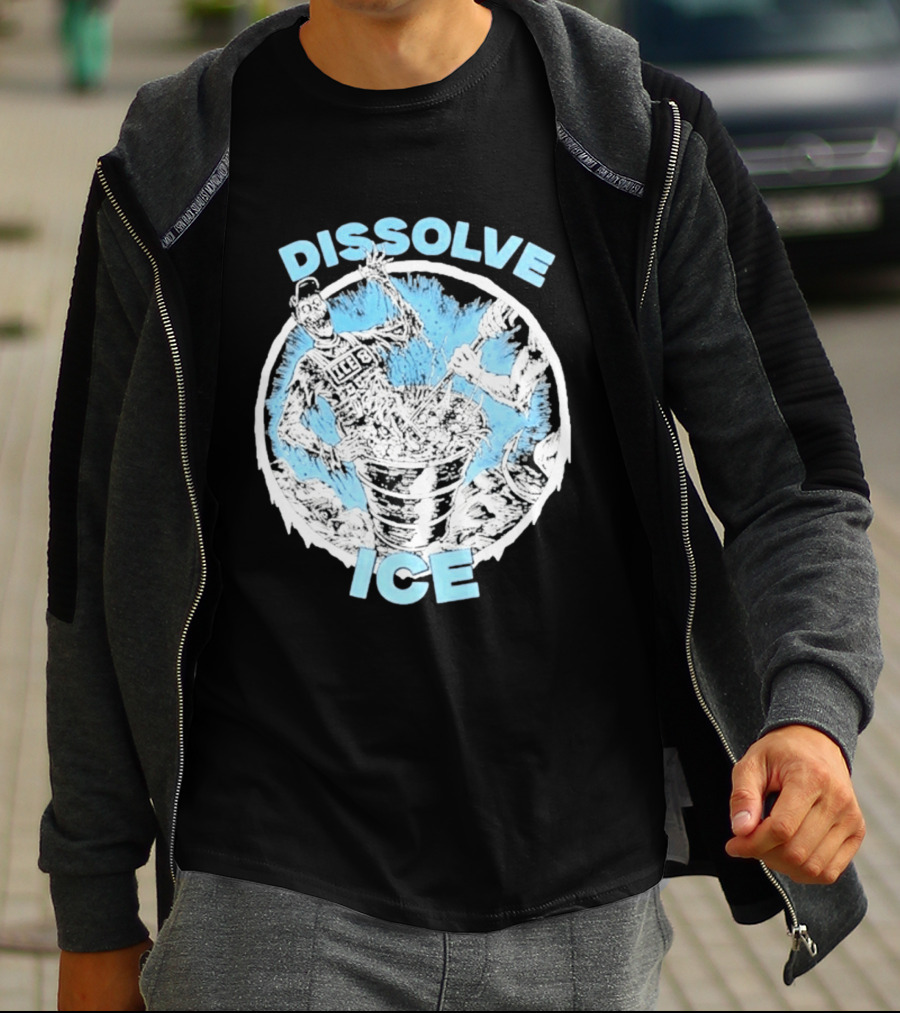 Dissolve Ice Undead Horror Bucket Stirring 2026 T-Shirt