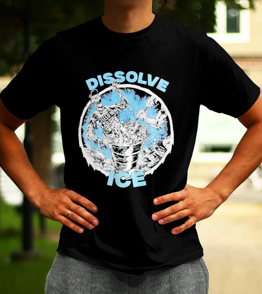 Dissolve Ice Undead Horror Bucket Stirring 2026 T-Shirt