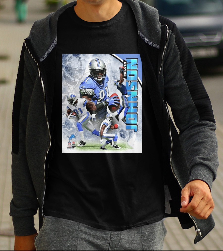 Calvin Johnson Detroit Lions NFL Football Superstar T-Shirt