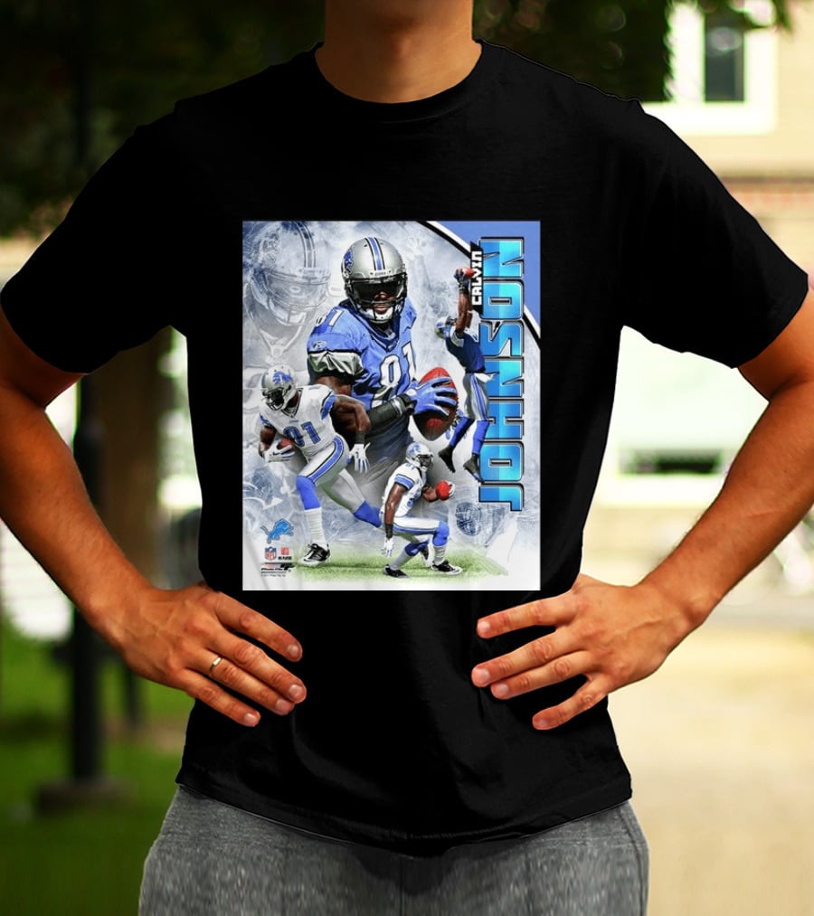 Calvin Johnson Detroit Lions NFL Football Superstar T-Shirt