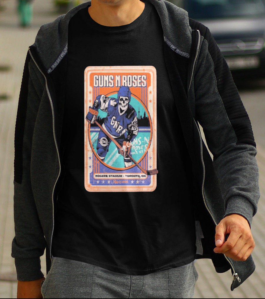 Guns N Roses Rogers Stadium Toronto ON 08 05 2026 Hockey Skeleton T-Shirt