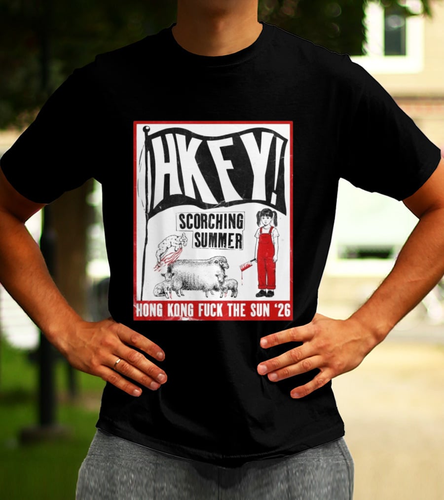 HKFY Scorching Summer Hong Kong Fuck The Sun 26 With Girl In Red Overalls And Sheep T-Shirt