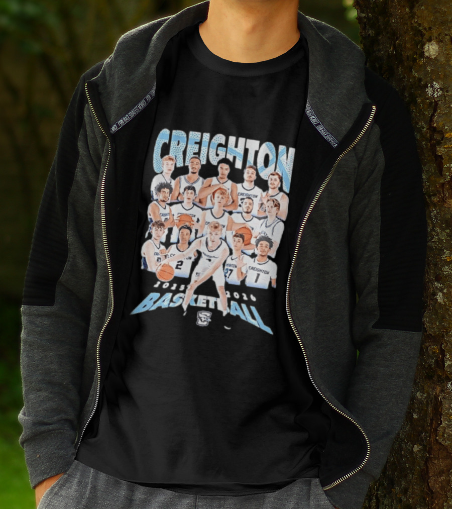 Creighton 2026 Basketball Team Players Roster T-Shirt