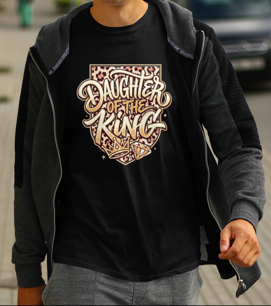 Daughter Of The King Leopard Crown Diamond T-Shirt