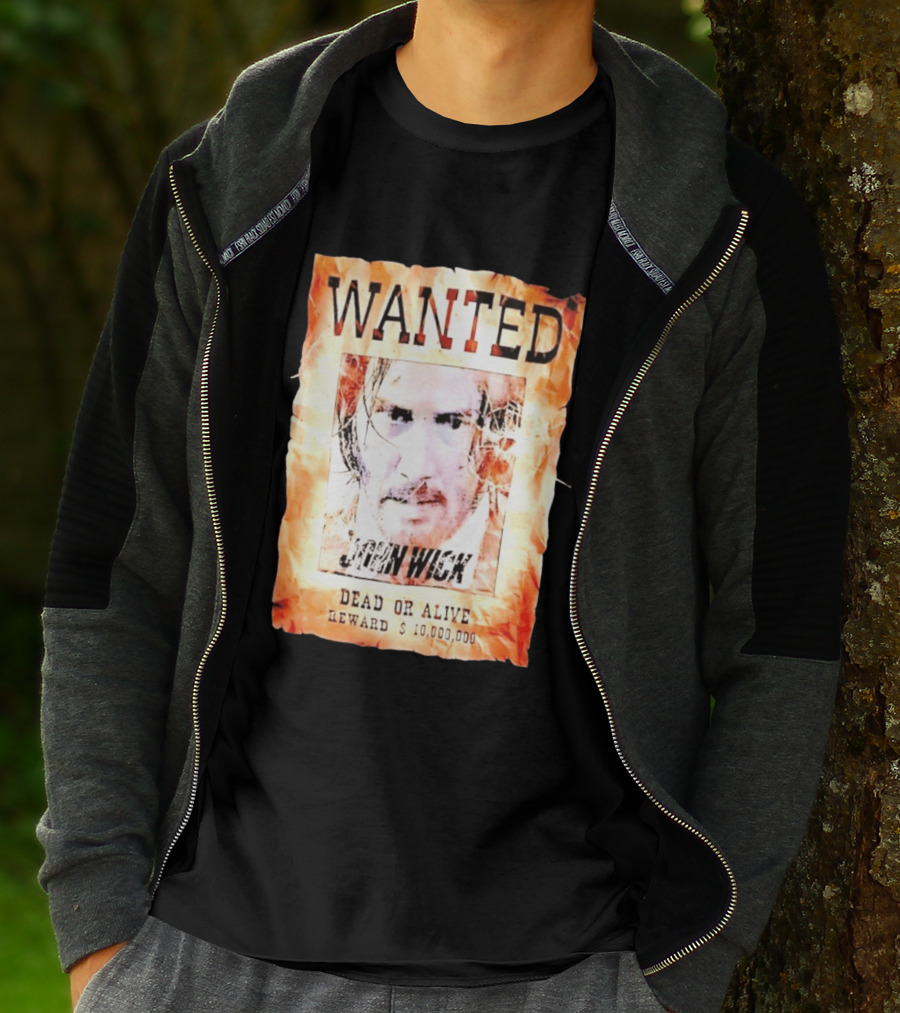 Wanted John Wick Dead Or Alive Reward 10 Million Dollars T-Shirt