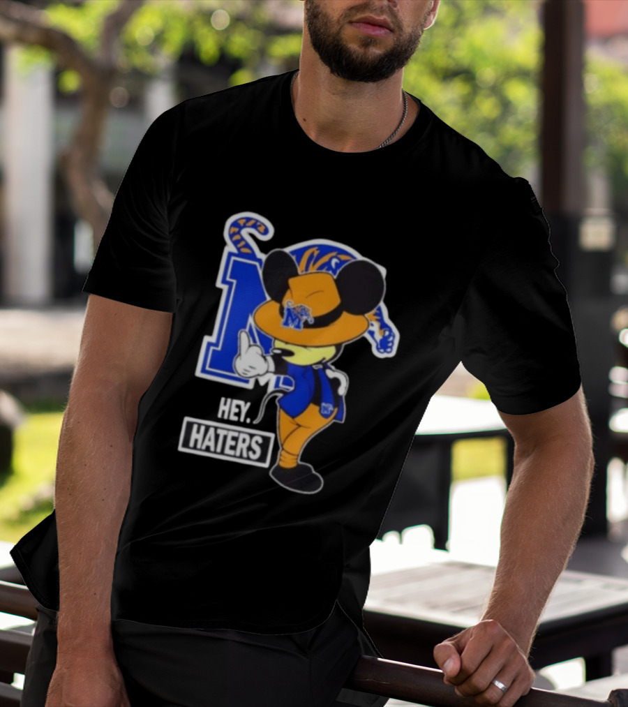 Mickey Hey Haters Memphis Tigers Football Fan T-Shirt