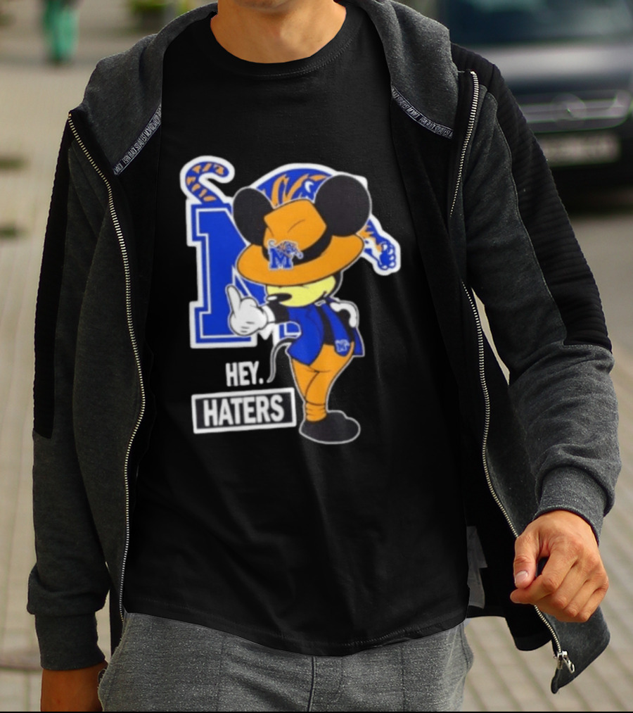 Mickey Hey Haters Memphis Tigers Football Fan T-Shirt