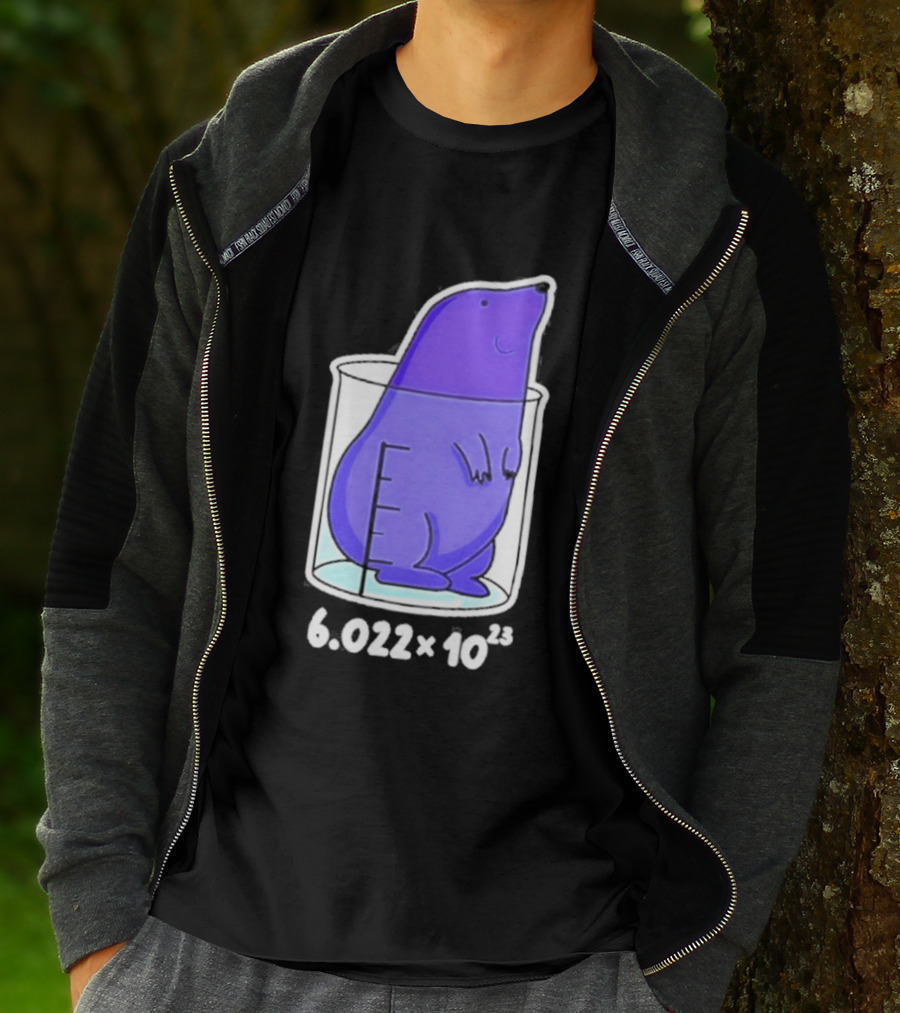 Mole 6.022 X 10²³ Avogadro Chemistry Beaker T-Shirt
