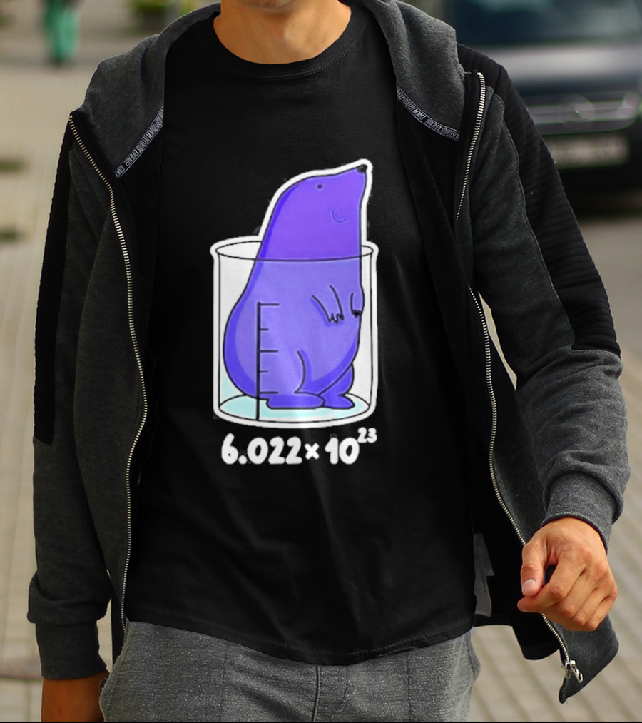 Mole 6.022 X 10²³ Avogadro Chemistry Beaker T-Shirt