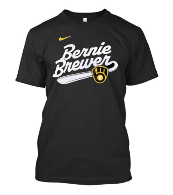 Bernie Brewer Milwaukee Brewers Iconic Bat And Ball Nike T-Shirt