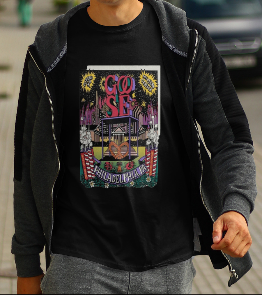 Goose Philadelphia Pa October 4 2025 Td Pavilion At The Mann Concert Event T-Shirt