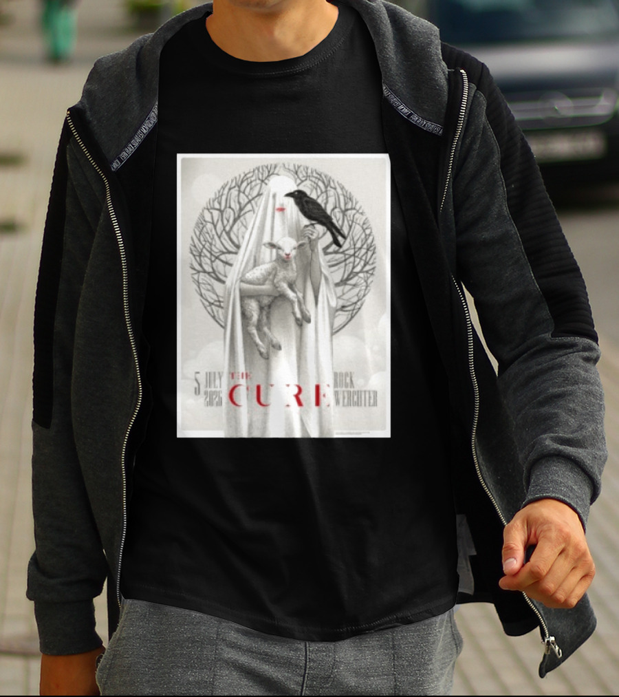 5 July 2026 The Cure Rock Werchter Raven And Lamb T-Shirt