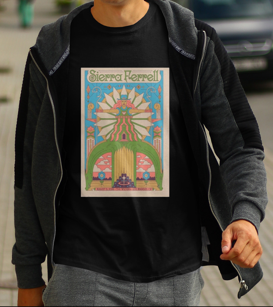 Sierra Ferrell August 5 2026 The Wiltern Los Angeles CA Psychedelic T-Shirt