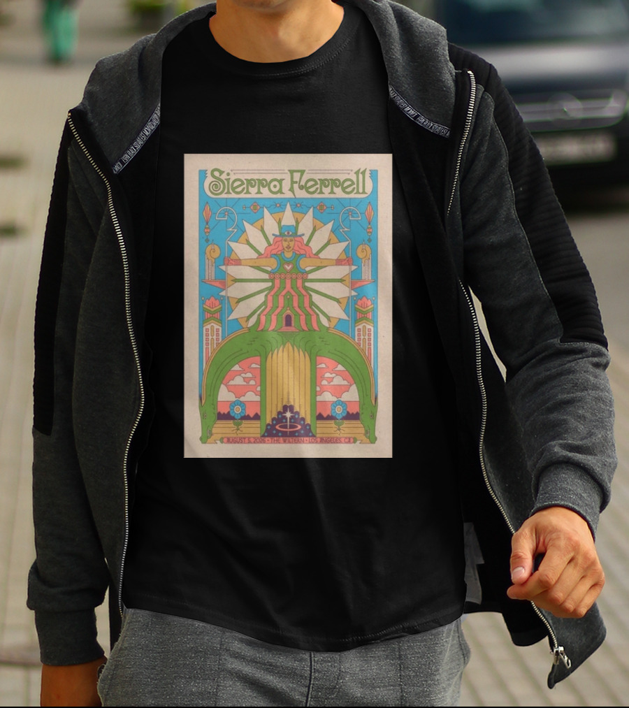 Sierra Ferrell August 5 2026 The Wiltern Los Angeles CA Psychedelic Tour T-Shirt