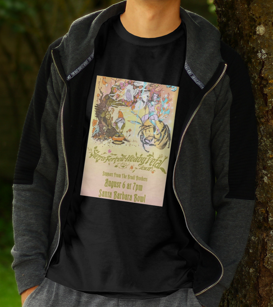 Sierra Ferrell Heavy Petal Tour Brudi Brothers Support August 6 Santa Barbara Bowl T-Shirt