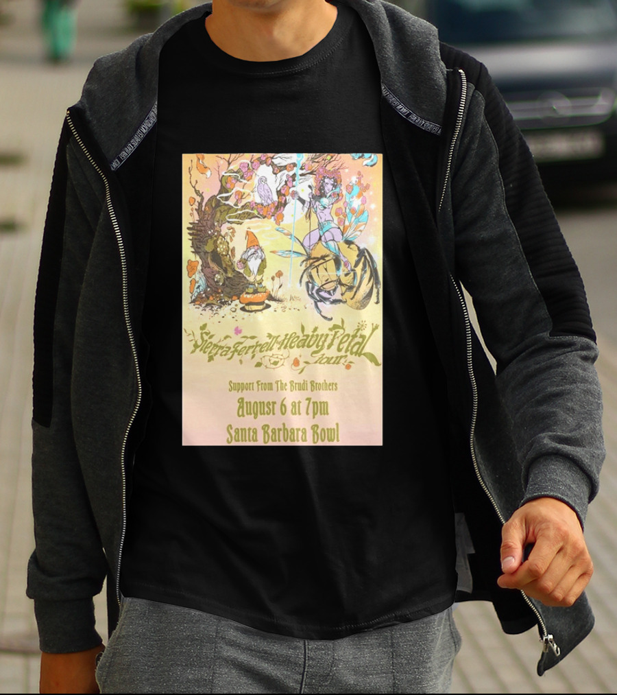 Sierra Ferrell Heavy Petal Tour Brudi Brothers Support August 6 Santa Barbara Bowl T-Shirt