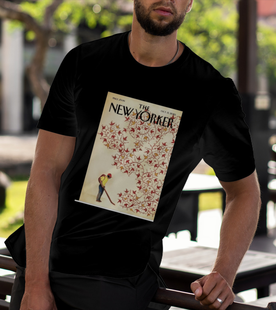 The New Yorker October 13 2025 Brian Stauffer Winds Of Change Vintage Cover T-Shirt
