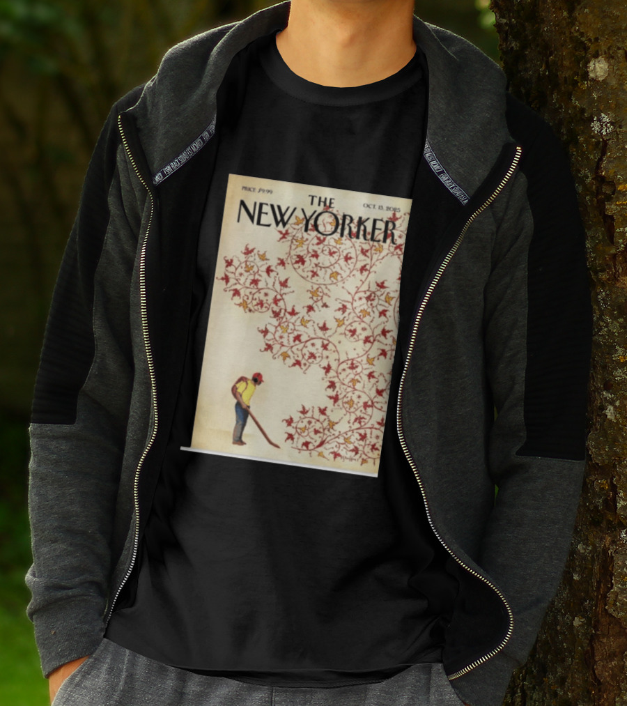 The New Yorker October 13 2025 Brian Stauffer Winds Of Change Vintage Cover T-Shirt