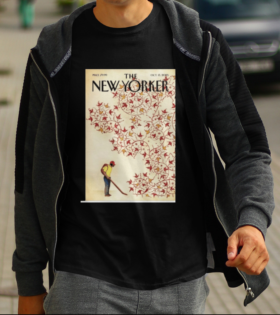 The New Yorker October 13 2025 Brian Stauffer Winds Of Change Vintage Cover T-Shirt