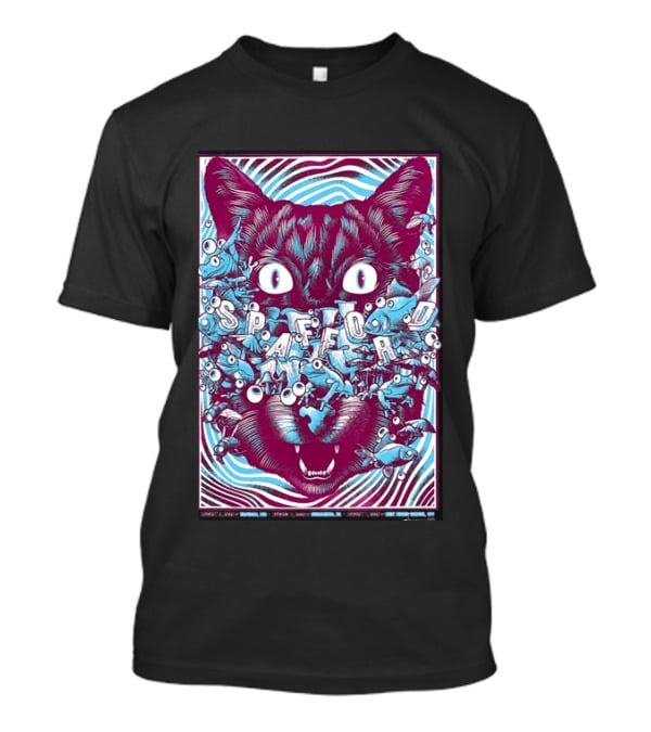 Spafford Richmond Virginia Tour Aug 6 2026 Cat Eyes And Fish T-Shirt