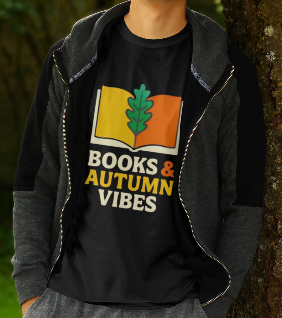 Books And Autumn Vibes Cozy Reading Season T-Shirt