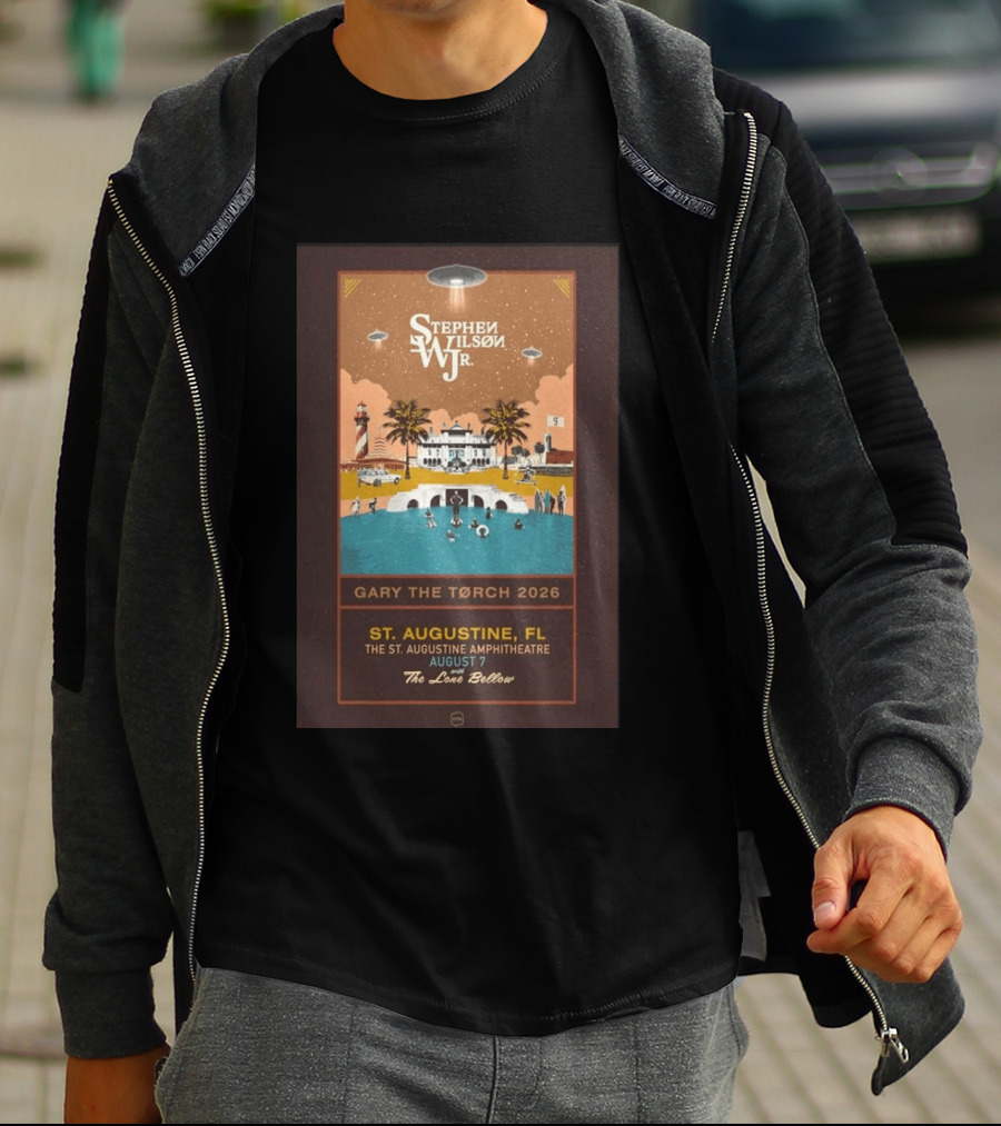 Stephen Wilson Jr St. Augustine Amphitheatre August 7 2026 Gary The Torch The Lone Bellow T-Shirt