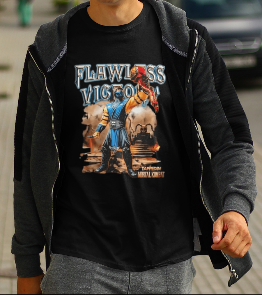 Flawless Victory Subzero Tappedin Mortal Kombat T-Shirt