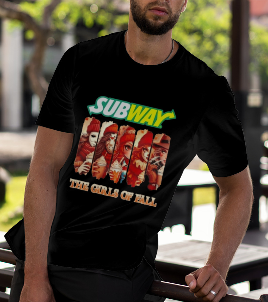 Trendy Subway The Girls Of Fall Cosplay Halloween T-Shirt