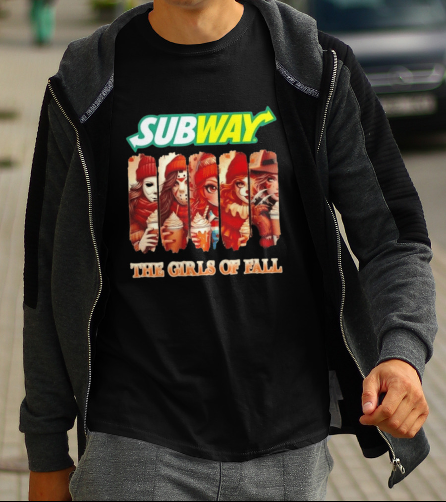 Trendy Subway The Girls Of Fall Cosplay Halloween T-Shirt