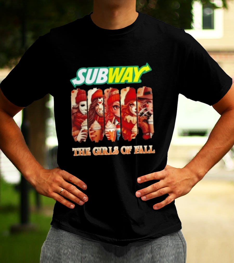 Trendy Subway The Girls Of Fall Cosplay Halloween T-Shirt