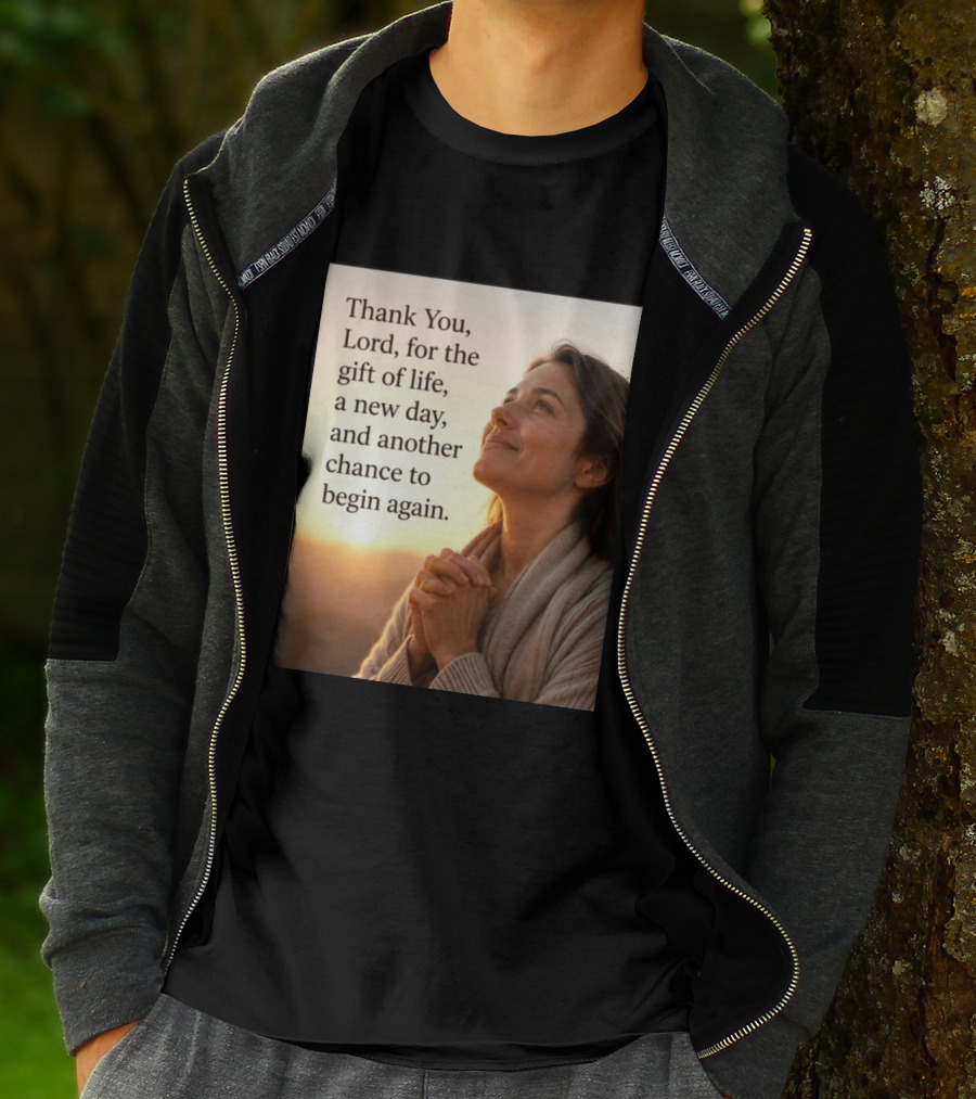 Thank You Lord For The Gift Of Life A New Day And Another Chance To Begin Again T-Shirt