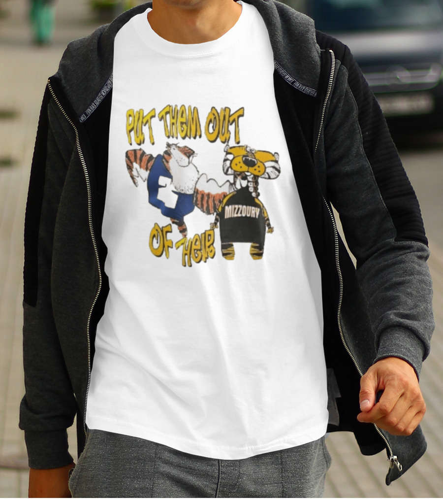 Put Them Out Of Their Mizzoury Auburn Tigers Missouri Tigers T-Shirt