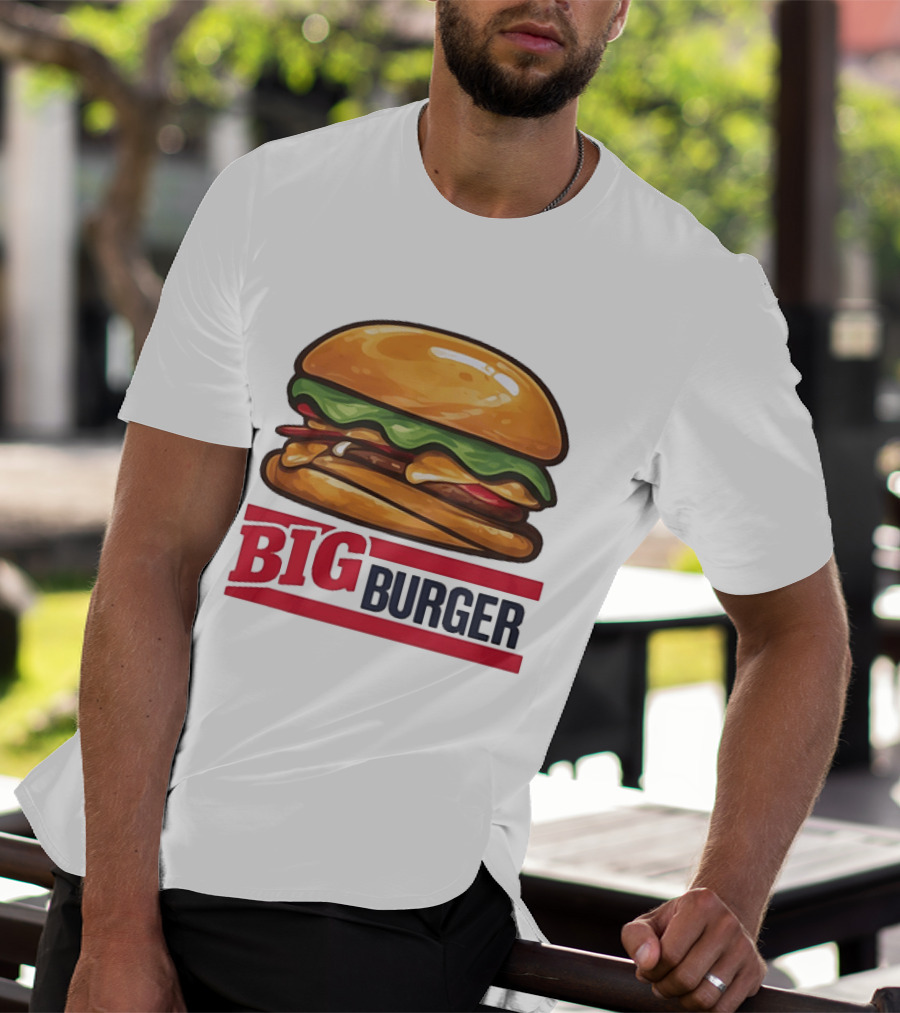 Big Burger Cheeseburger Fast Food Hamburger T-Shirt