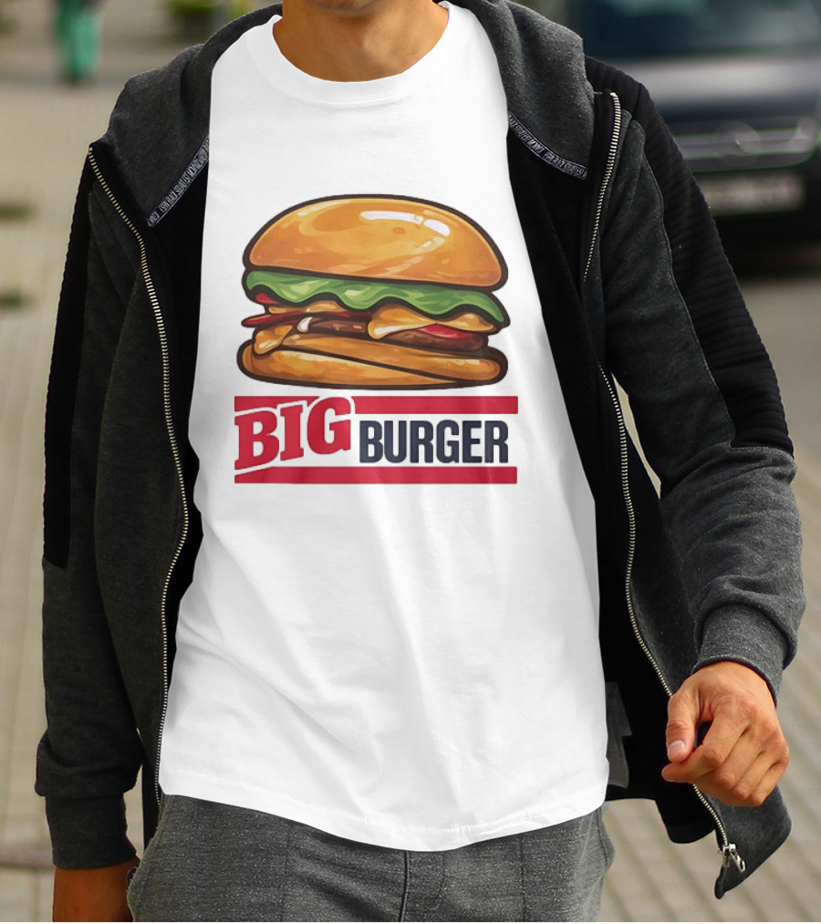 Big Burger Cheeseburger Fast Food Hamburger T-Shirt
