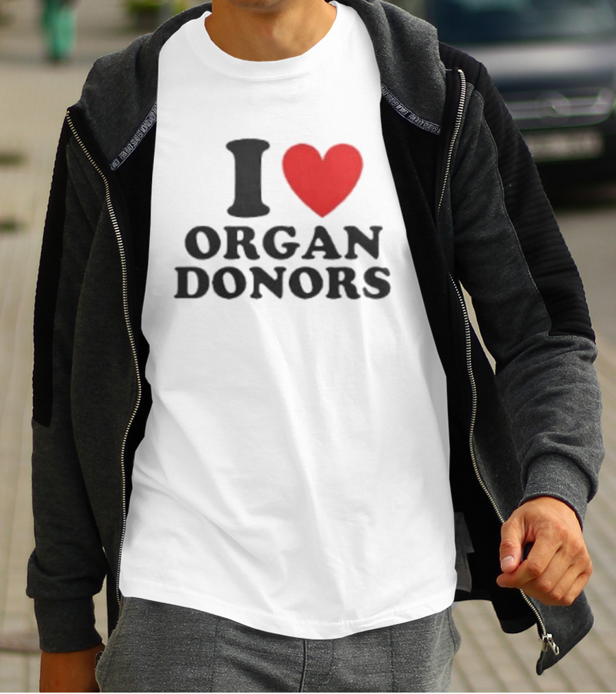 Buffalo Sabres I Love Organ Donors White T-Shirt