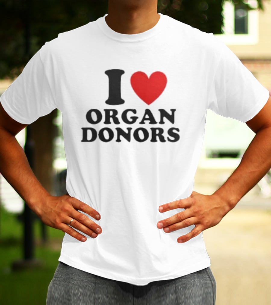 Buffalo Sabres I Love Organ Donors White T-Shirt