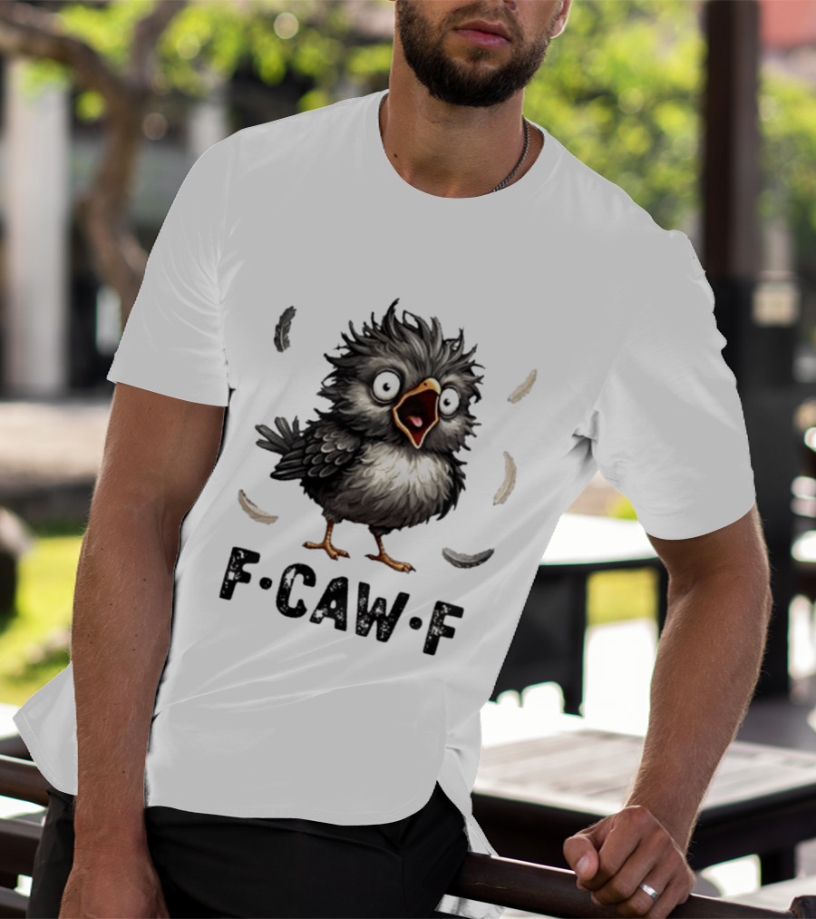 F Caw F Classic Baby Chicken With Feathers T-Shirt