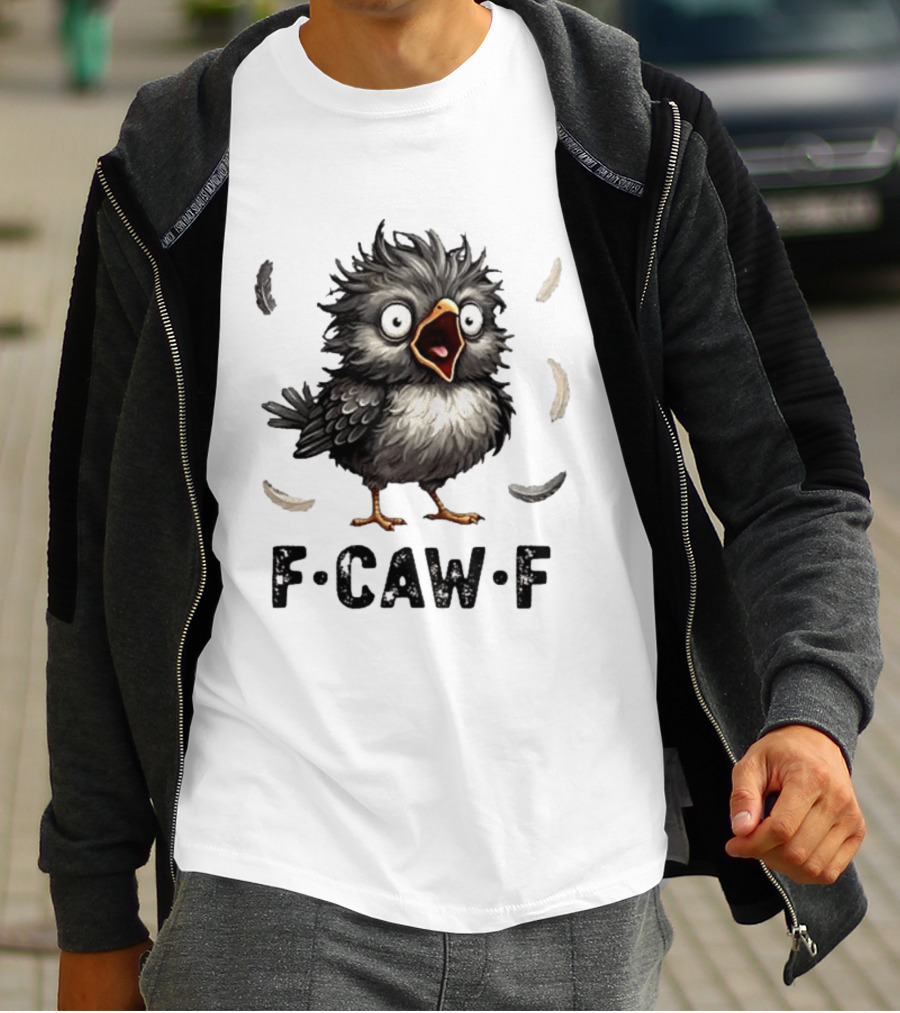 F Caw F Classic Baby Chicken With Feathers T-Shirt