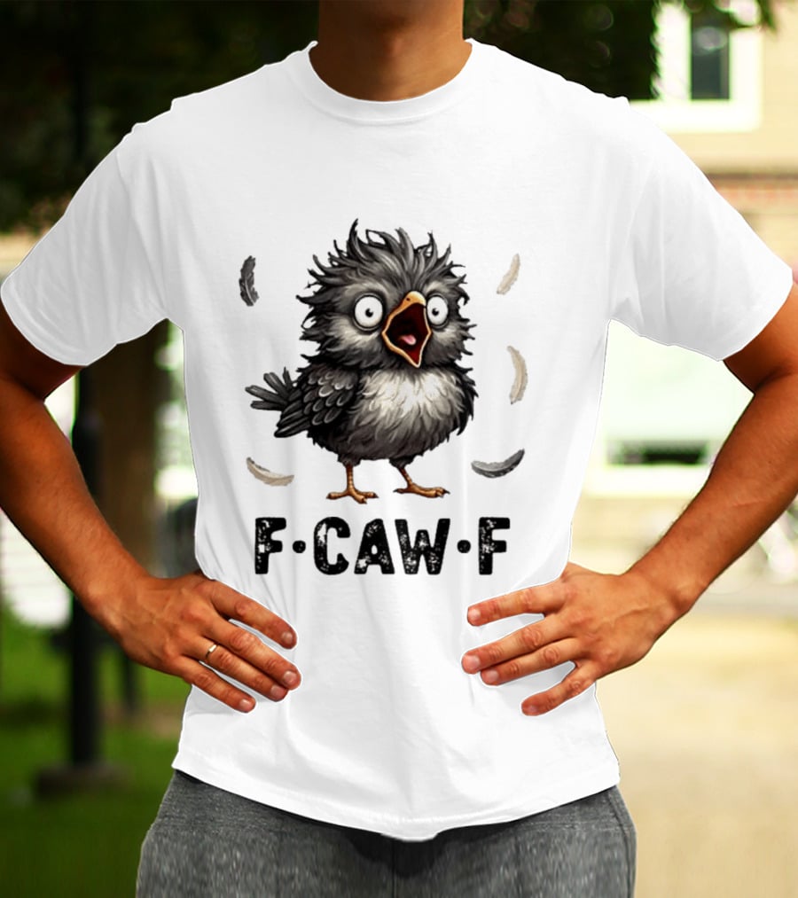 F Caw F Classic Baby Chicken With Feathers T-Shirt